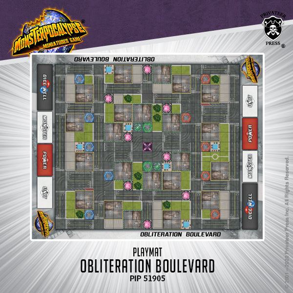 Monsterpocalypse: Obliteration Boulevard Playmat