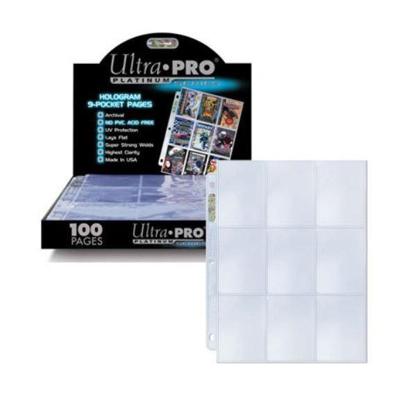 Ultra PRO 9-Pocket Platinum Page for Standard Size Cards