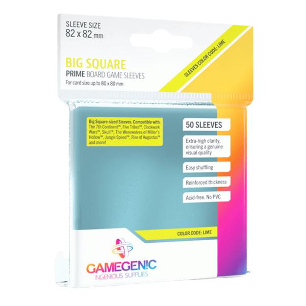 Gamegenic Card Sleeves: Prime Big Square (82 x 82mm) - Clear 50ct