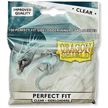 Dragon Shield: Perfect Fit Card Sleeves - Standard Size Side Loaders, Clear 100ct