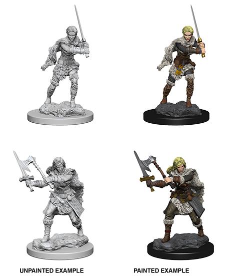 D&D Nolzur's Marvelous Miniatures: Human Barbarian (She/They) - Wave 1