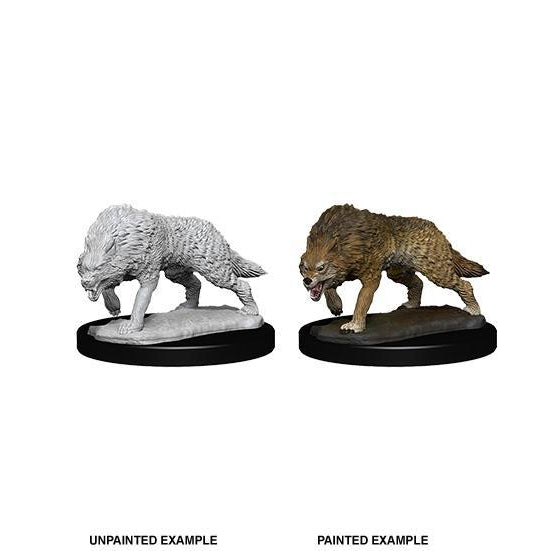 Deep Cuts Unpainted Miniatures: Timber Wolves