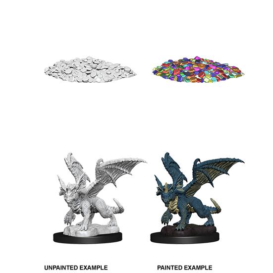 D&D Nolzur's Marvelous Miniatures:  Blue Dragon Wyrmling -LVLUP GAMES
