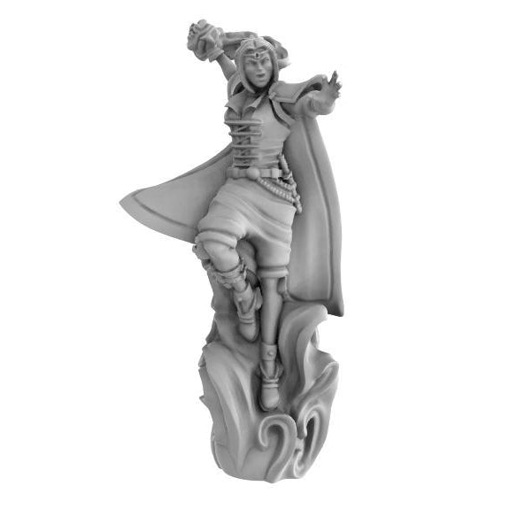 The Lion's Tower Resin Miniatures: Human Sorceress (She/They)