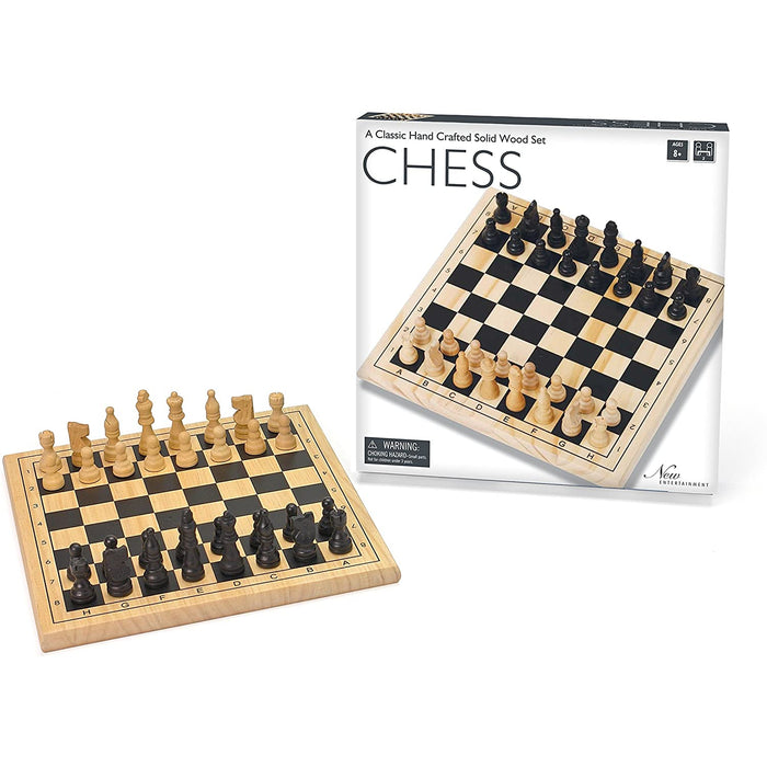 New Entertainment: Wooden Chess Set 11.5"