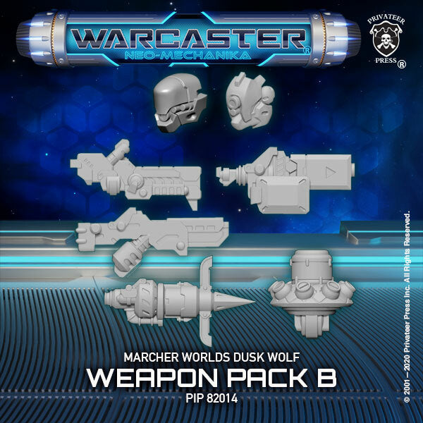 Warcaster: Marcher Worlds - Dusk Wolf Weapon Pack B