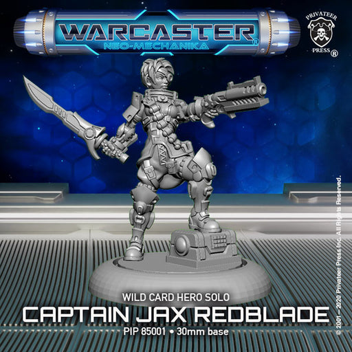 Warcaster: Wild Card - Hero Solo Captain Jax Redblade