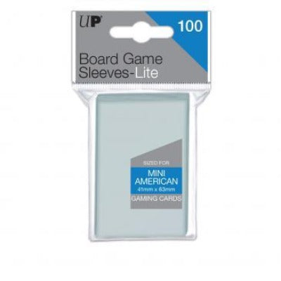 Ultra Pro Lite: Mini American 41mm x 63mm Sleeves, 100ct Clear-LVLUP GAMES