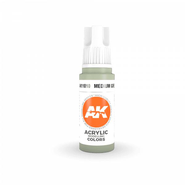 AK Interactive: 3G Acrylic - Medium Grey 17ml