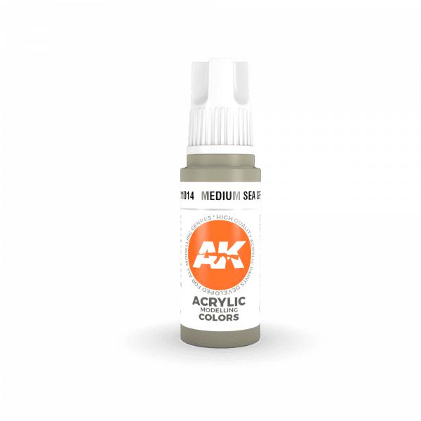 AK Interactive: 3G Acrylic - Medium Sea Grey 17ml