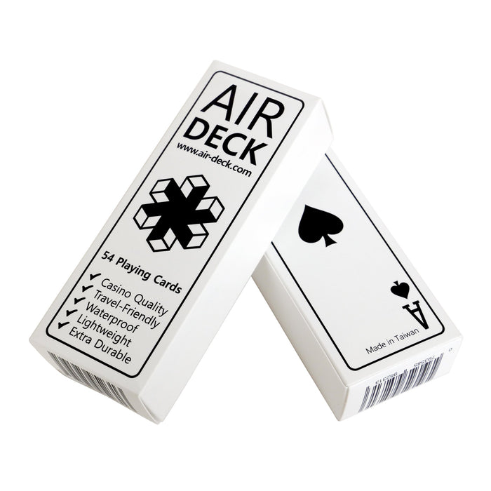 Air Deck: The Ultimate Travel Playing Cards-Minimal White-LVLUP GAMES