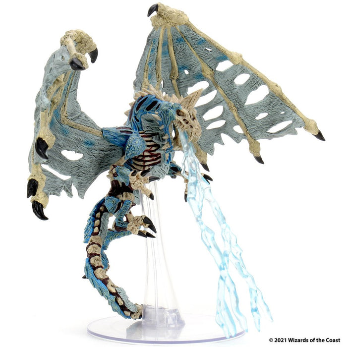 D&D Icons of the Realms: Boneyard Blue Dracolich Premium Set