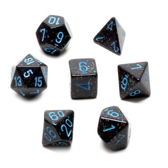 Chessex Dice: Speckled Colours, 7-Piece Sets-Blue Stars-LVLUP GAMES