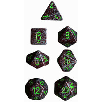 Chessex Dice: Speckled Colours, 7-Piece Sets-Earth-LVLUP GAMES