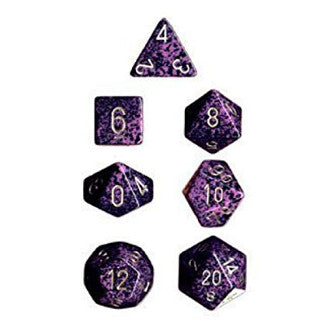 Chessex Dice: Speckled Colours, 7-Piece Sets-Hurricane-LVLUP GAMES