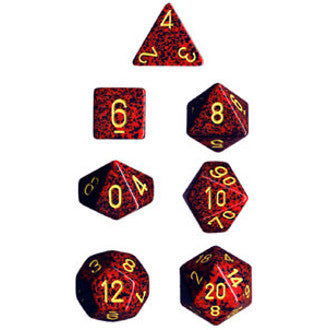 Chessex Dice: Speckled Colours, 7-Piece Sets-Mercury-LVLUP GAMES