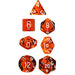 Chessex Dice: Translucent Colours, 7-Piece Sets-Orange-LVLUP GAMES