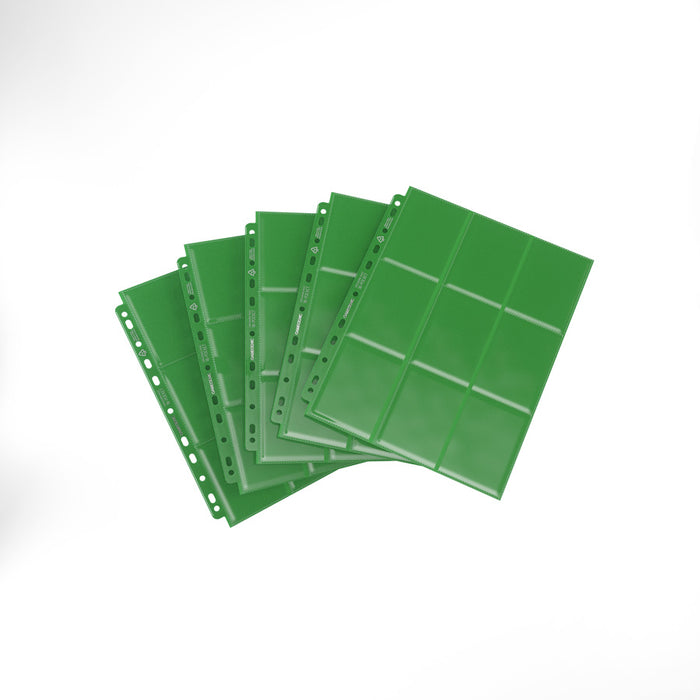 Gamegenic 18-Pocket Pages: Side-loading - Green