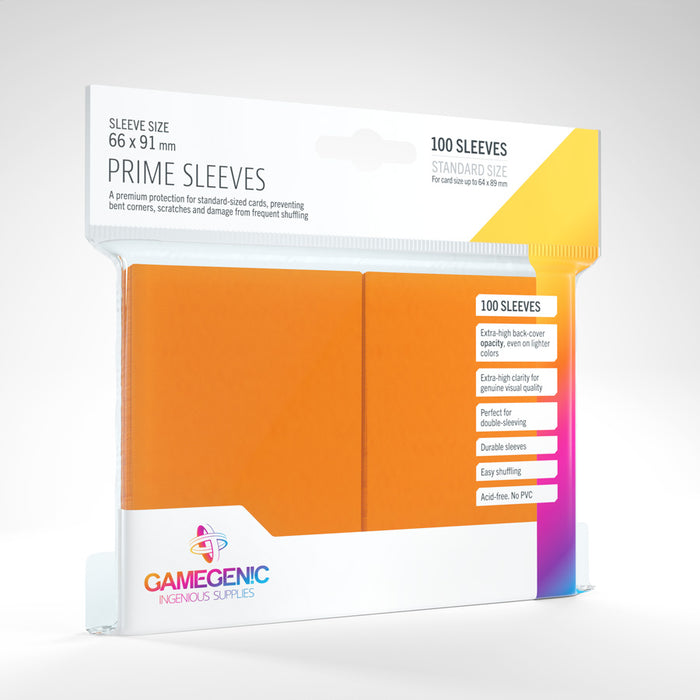 Gamegenic Card Sleeves: Prime (66 x 91mm) - Orange 100ct