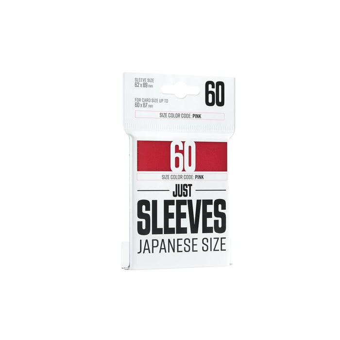 Just Sleeves: Japanese Size  - Red 60ct
