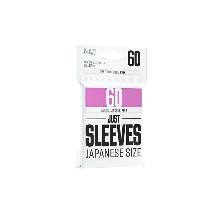 Just Sleeves: Japanese Size  - Pink 60ct