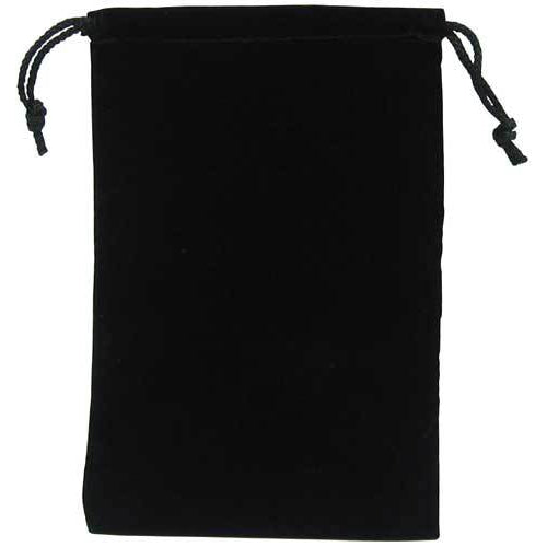 Koplow Black Microsuede Dice Bag-Small 4" x 5"-LVLUP GAMES