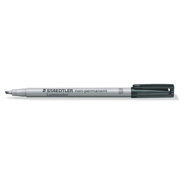 Staedtler: Lumocolor Non-Permanent Pen, Broad Tip (Single)-Black-LVLUP GAMES
