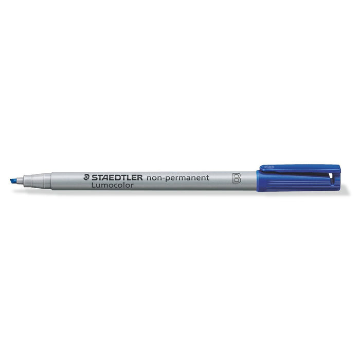 Staedtler: Lumocolor Non-Permanent Pen, Broad Tip (Single)-Blue-LVLUP GAMES