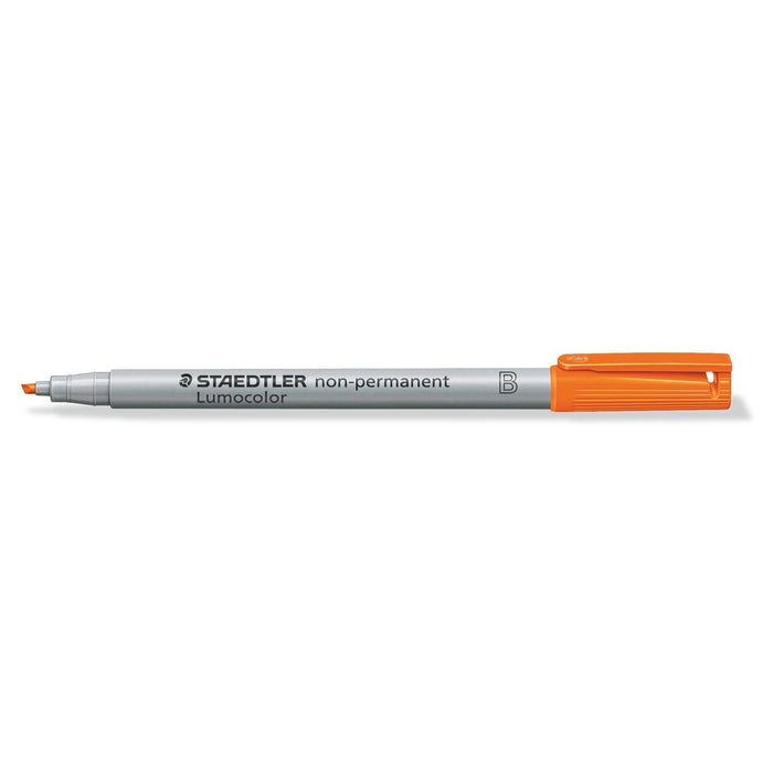Staedtler: Lumocolor Non-Permanent Pen, Broad Tip (Single)-Orange-LVLUP GAMES
