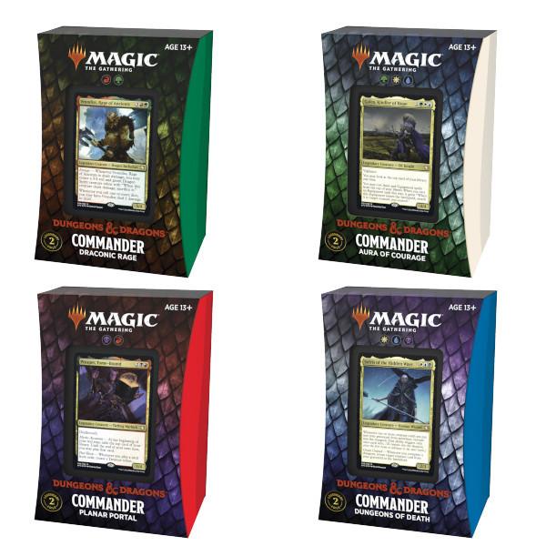 Magic the Gathering: D&D Adventures in the Forgotten Realms - Commander Deck (Set of 4)