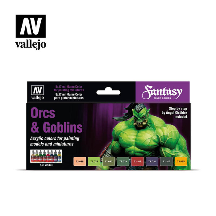 Vallejo: Game Color - Orcs And Goblins Set of 8