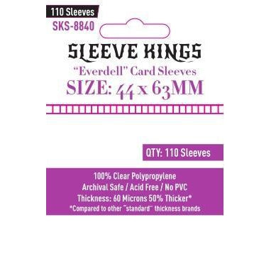 Sleeve Kings: Standard - "Everdell" 44mm x 63mm, 110ct Clear