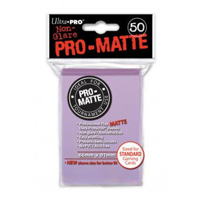 Ultra Pro: Pro-Matte Standard Card 66mm x 91mm Sleeves, 50ct Lilac-LVLUP GAMES