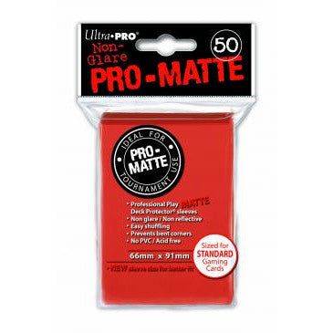 Ultra Pro: Pro-Matte Standard Card 66mm x 91mm Sleeves, 50ct Peach-LVLUP GAMES