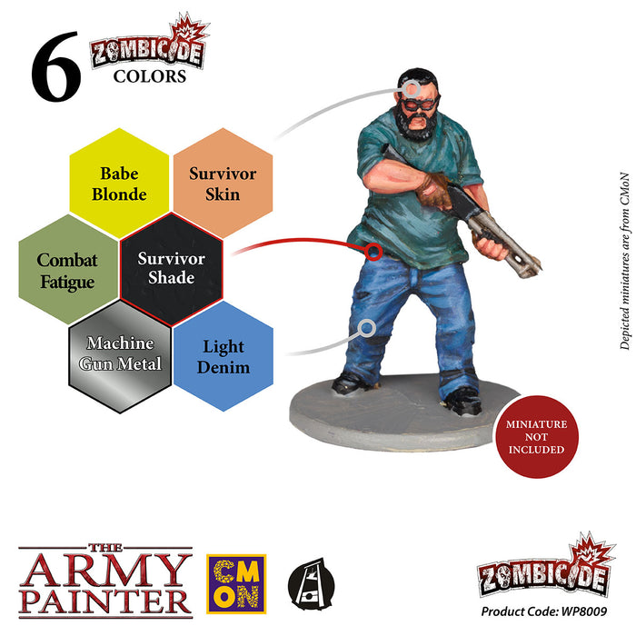 The Army Painter: Warpaints - Zombicide Survivor Paints Set -LVLUP GAMES