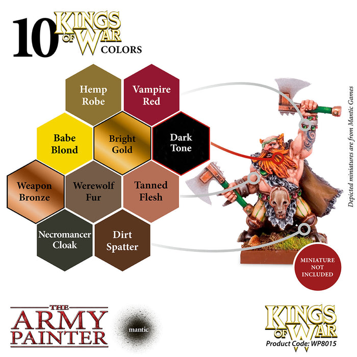 The Army Painter: Warpaints - Kings Of War Dwarfs Paint Set