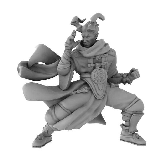 The Lion's Tower Resin Miniatures: Tiefling Monk Unarmed