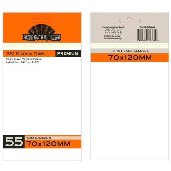 Sleeve Kings: Premium Tarot Card Sleeves 70mm x 120mm, 55ct LVLUP GAMES Sleeve Kings: Premium Tarot Card Sleeves 70mm x 120mm, 55ct LVLUP GAMES