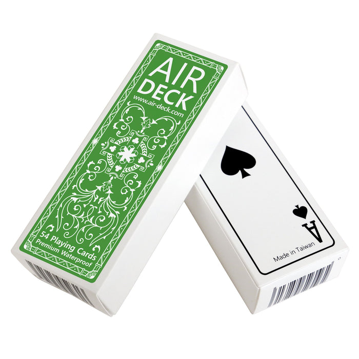 Air Deck: The Ultimate Travel Playing Cards-Classic Green-LVLUP GAMES