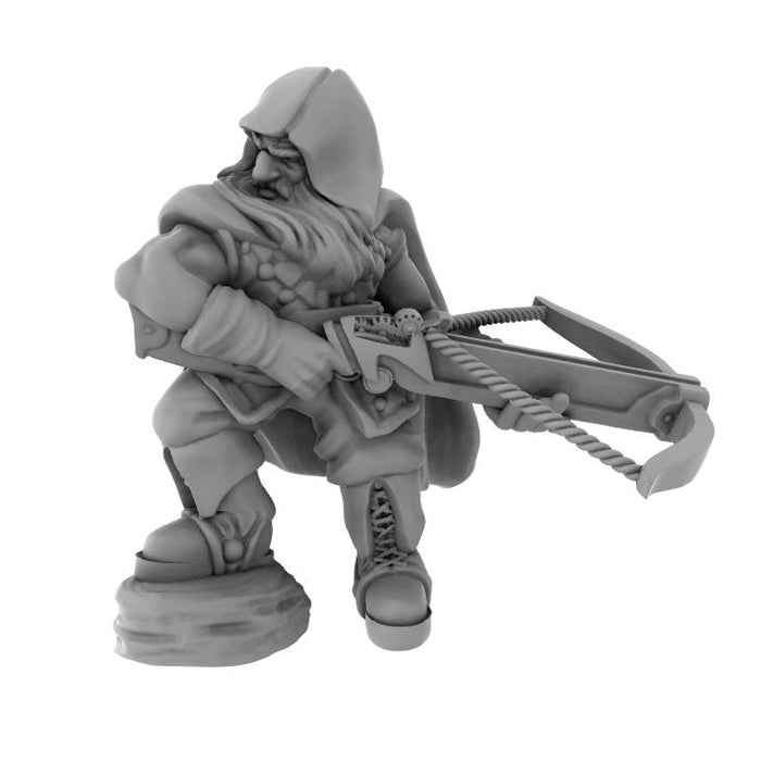 The Lion's Tower Resin Miniatures: Dwarf Ranger with Crossbow