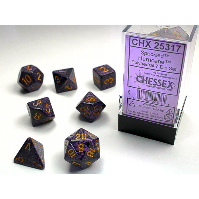Chessex 7-Piece Sets: Speckled Dice - Hurricane
