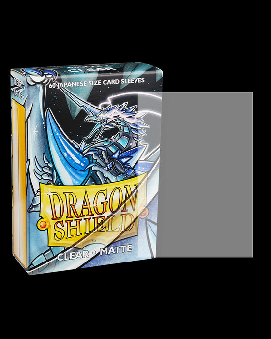 Dragon Shield: Card Sleeves - Japanese Size, Clear Matte 60ct — LVLUP GAMES