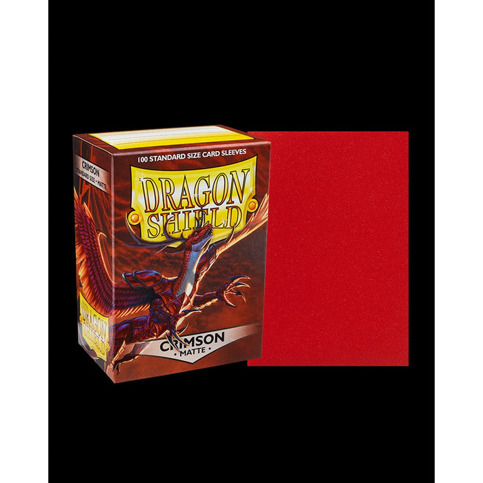 Dragon Shield: Matte Sleeves - Standard Size, Crimson 100ct