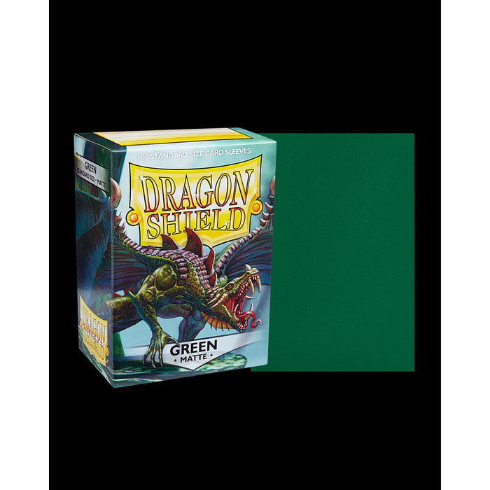 Dragon Shield: Matte Sleeves - Standard Size, Green 100ct