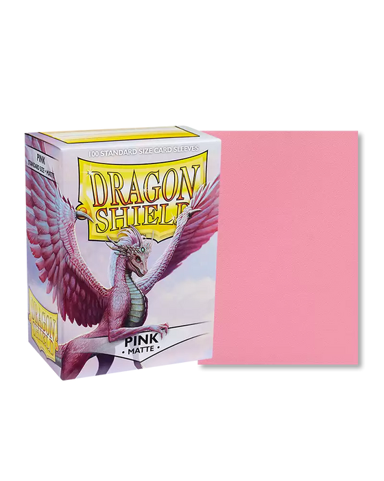 Dragon Shield: Matte Sleeves - Standard Size, Pink 100ct