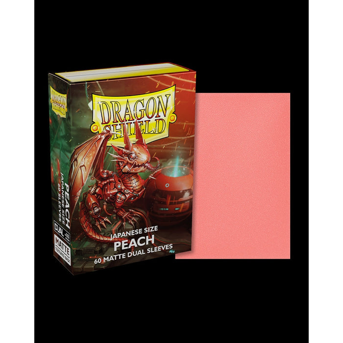 Dragon Shield: Card Sleeves - Japanese Size, Peach Matte Dual 60ct