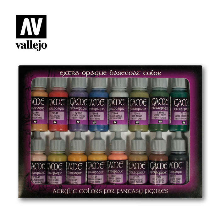 Vallejo: Game Color - Extra Opaque Colors Set of 16