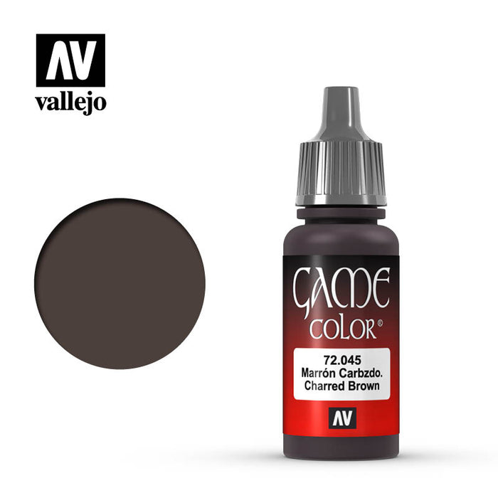Vallejo: Game Color - Charred Brown, 17Ml