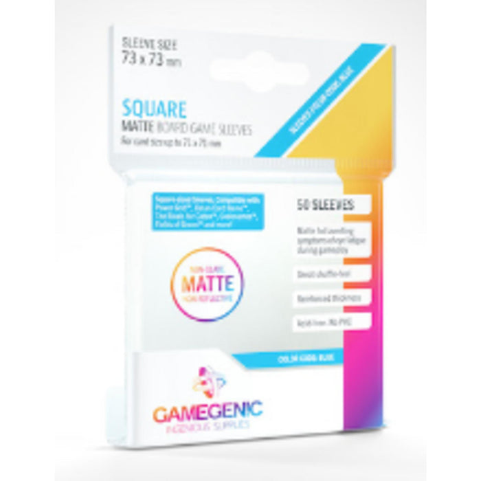 Gamegenic Card Sleeves: Matte Square (73 x 73mm) - Clear 50ct