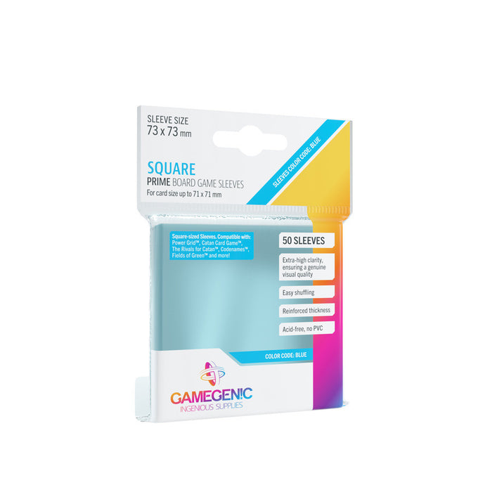 Gamegenic Card Sleeves: Prime Square (73 x 73mm) - Clear 50ct